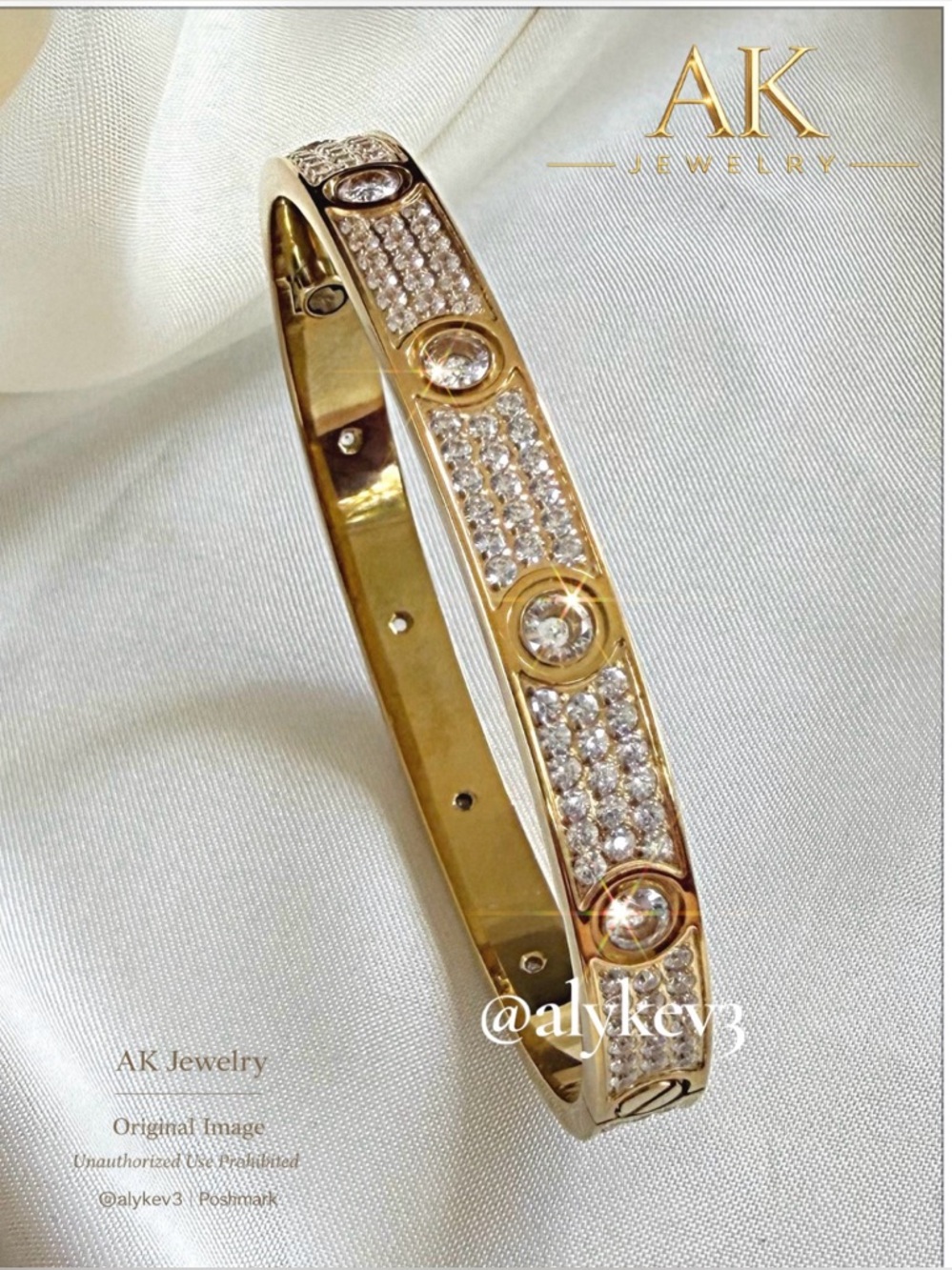 💎LUXURY 18k Pave Diamond Style Design Bracelet, Bangle, Cuff CZ